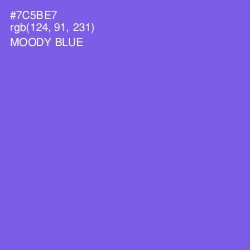 #7C5BE7 - Moody Blue Color Image