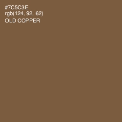 #7C5C3E - Old Copper Color Image