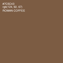 #7C5C43 - Roman Coffee Color Image