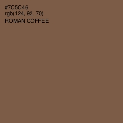 #7C5C46 - Roman Coffee Color Image