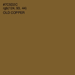 #7C5D2C - Old Copper Color Image