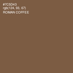 #7C5D43 - Roman Coffee Color Image