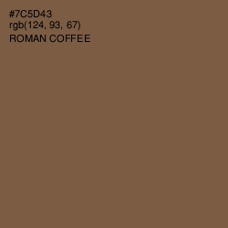 #7C5D43 - Roman Coffee Color Image