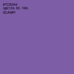 #7C5DA6 - Scampi Color Image