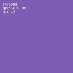 #7C5DB5 - Studio Color Image