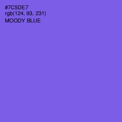 #7C5DE7 - Moody Blue Color Image
