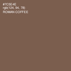 #7C5E4E - Roman Coffee Color Image