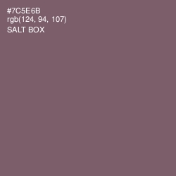 #7C5E6B - Salt Box Color Image