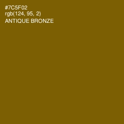 #7C5F02 - Antique Bronze Color Image