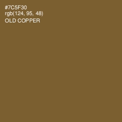 #7C5F30 - Old Copper Color Image