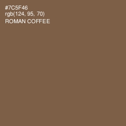 #7C5F46 - Roman Coffee Color Image