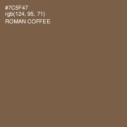 #7C5F47 - Roman Coffee Color Image