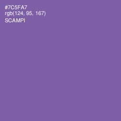 #7C5FA7 - Scampi Color Image
