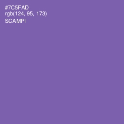 #7C5FAD - Scampi Color Image