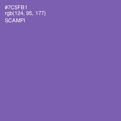 #7C5FB1 - Scampi Color Image