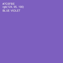 #7C5FBE - Blue Violet Color Image