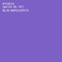 #7C60C5 - Blue Marguerite Color Image