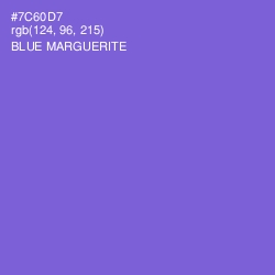 #7C60D7 - Blue Marguerite Color Image