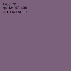 #7C617D - Old Lavender Color Image