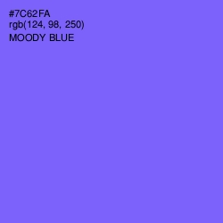 #7C62FA - Moody Blue Color Image