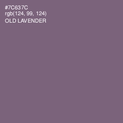 #7C637C - Old Lavender Color Image