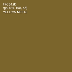 #7C642D - Yellow Metal Color Image