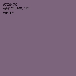 #7C647C - Old Lavender Color Image