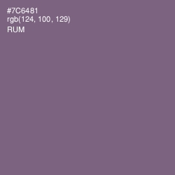 #7C6481 - Rum Color Image