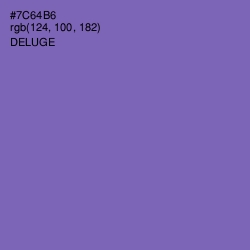 #7C64B6 - Deluge Color Image