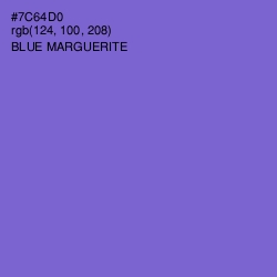 #7C64D0 - Blue Marguerite Color Image