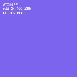 #7C64EE - Moody Blue Color Image