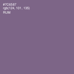 #7C6587 - Rum Color Image