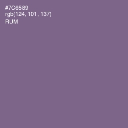 #7C6589 - Rum Color Image