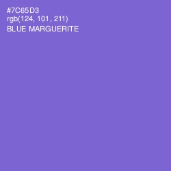 #7C65D3 - Blue Marguerite Color Image