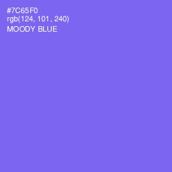 #7C65F0 - Moody Blue Color Image