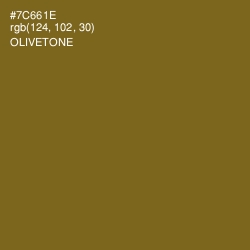 #7C661E - Olivetone Color Image