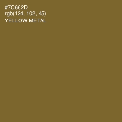 #7C662D - Yellow Metal Color Image