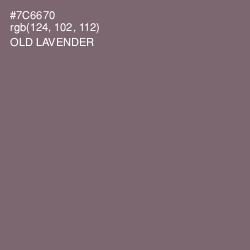 #7C6670 - Old Lavender Color Image