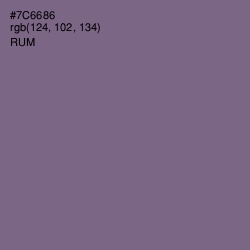 #7C6686 - Rum Color Image