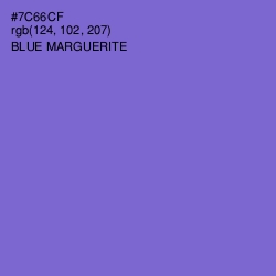 #7C66CF - Blue Marguerite Color Image