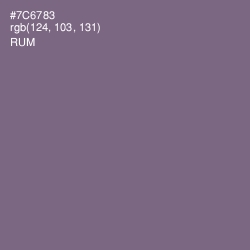 #7C6783 - Rum Color Image