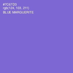 #7C67D3 - Blue Marguerite Color Image