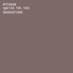 #7C6968 - Sandstone Color Image