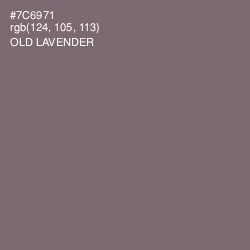 #7C6971 - Old Lavender Color Image