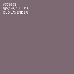 #7C6972 - Old Lavender Color Image