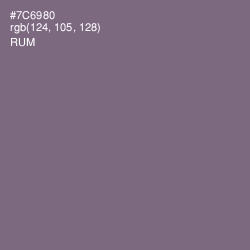 #7C6980 - Rum Color Image