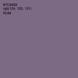 #7C6983 - Rum Color Image