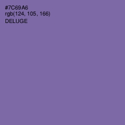 #7C69A6 - Deluge Color Image