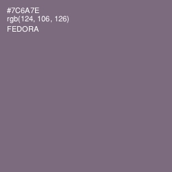 #7C6A7E - Fedora Color Image