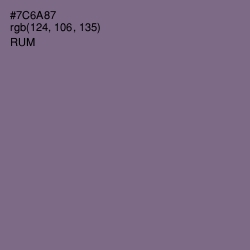 #7C6A87 - Rum Color Image